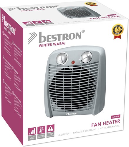 Calefactor Eléctrico Termoventilador Con 2 Niveles Potencia Protección Seguridad - Imagen 5 de 5