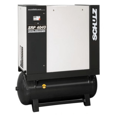 Schulz rotary screw srp 4040 dynamic- 40 hp -150 cfm 120 gallons 208/230/460 vts