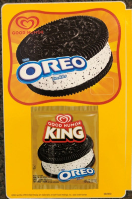Good Humor King Oreo Sandwich Ice Cream Truck Sticker  8'' x 5'' FREE SHIPPING