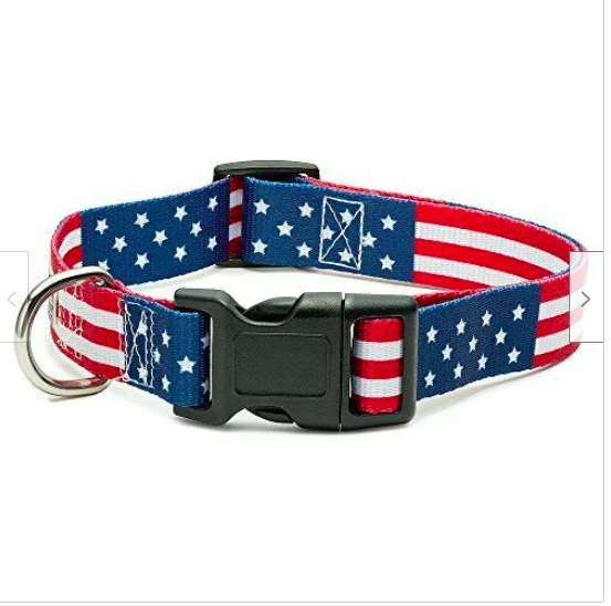 American Flag Dog Collar Medium -NEW