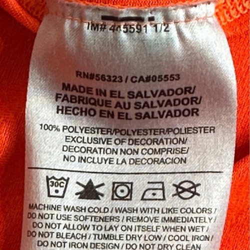 Nike Dri-fit Orange Long Sleeve Top XL Youth - Picture 4 of 7