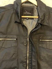 Waxed jacket men L/Xl Black