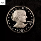 1981-S TYPE 2 Susan B Anthony Dollar *SBA* - Gem Proof Cameo- TY2 Key Date! — photo 1