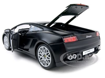 LAMBORGHINI GALLARDO LP560-4 MATT BLACK 1/18 DIECAST CAR MODEL BY