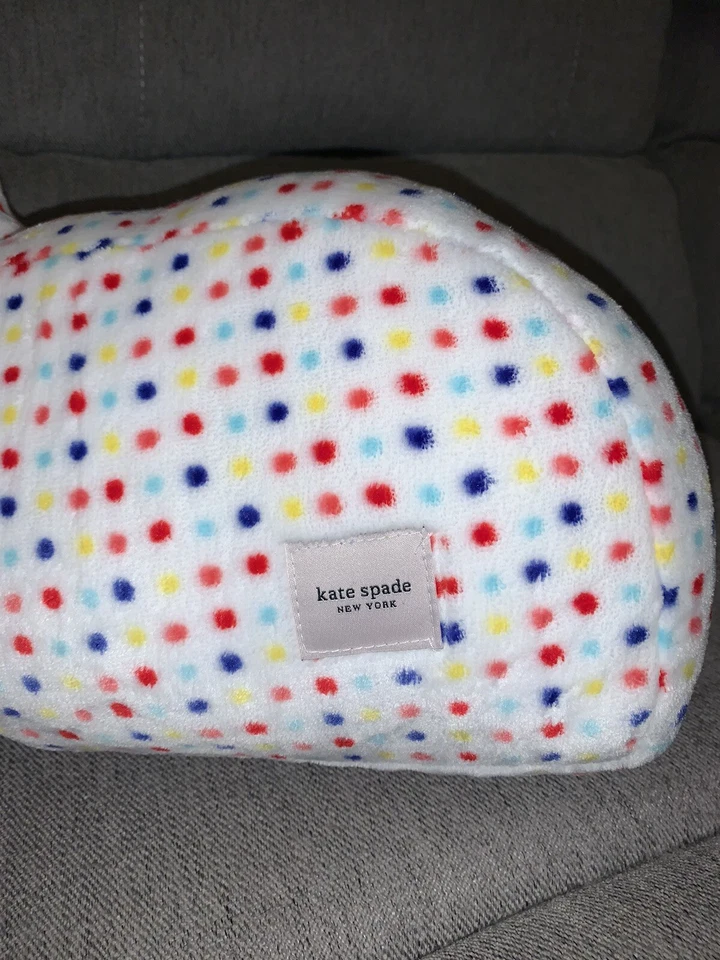Kate Spade 床休息靠背卧室宿舍学院圆点枕头 30 英寸 x 19 英寸全新带标签 — 第 3/4 张图片