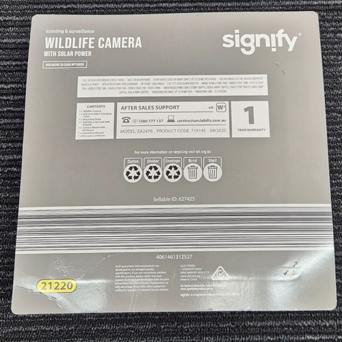 Signify Wildlife Camera with Solar Power HD - Picture 3 of 5