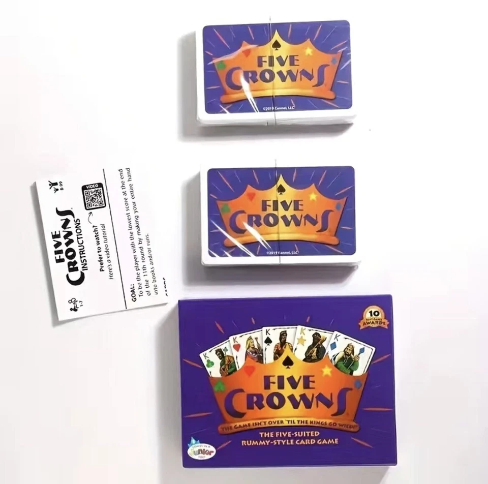 Five Crowns  The Game Isn't Over Until the Kings Go Wild!  5 Suited Rummy - Image 4 of 4