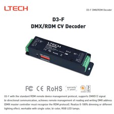LTech D3-F RF DMX512 RDM CV 3Kanal 18A Decoder Controller fr LED Streifen Licht
