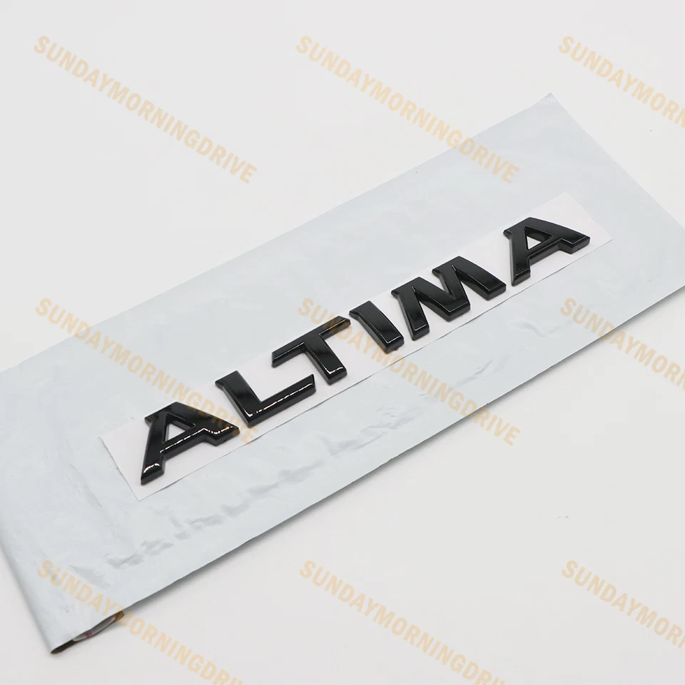 For Nissan Altima Midnight Emblem Letters Badge Decal Trunk Rear Foto 3 de 4