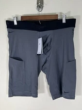 Nike Dri-FIT ADV Fitness Base Layer Shorts Gray Black DX1916-068 Men Size 2XL