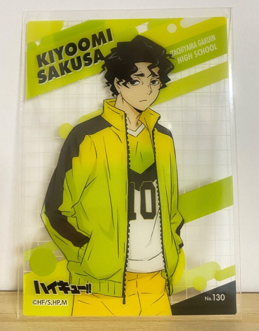 kiyoさま Kiyoomi Sakusa 10 No.130 Haikyu Haikyuu!! Clear Trading Card