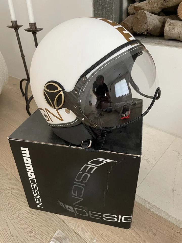 Momo Bianco Opaco - Motorcycle Helmet - Extremely Rare - Size S - Image 2 of 4