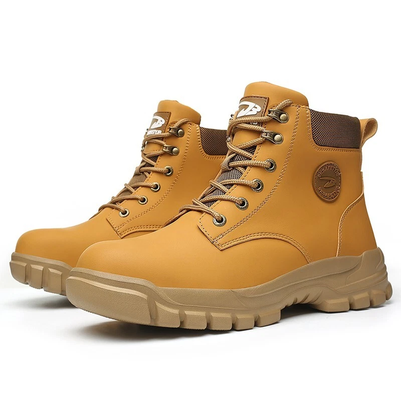 Steel Toe Shoes for Men Safety Work Shoes Comfort Indestructible Construction