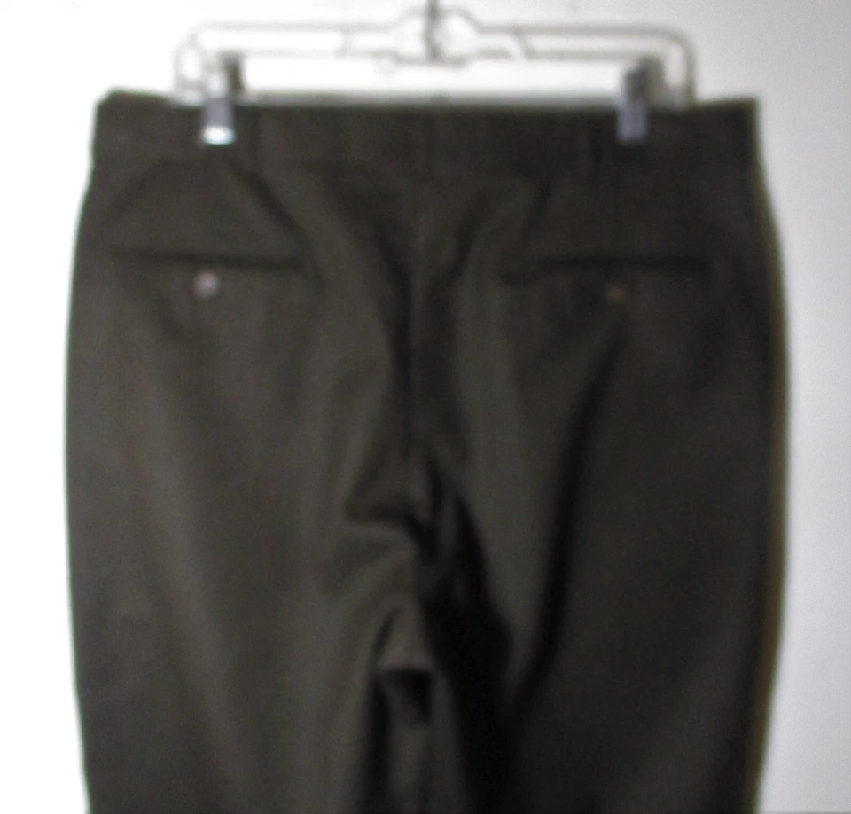 L.L. BEAN Brown 100% Wool Flat Dress Pants Size 35X30 NWOT - Image 4 of 4