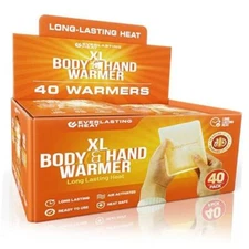 XL Hand Warmers & Body Warmers 40 Pairs - Up to 18 Hours of Long Lasting 
