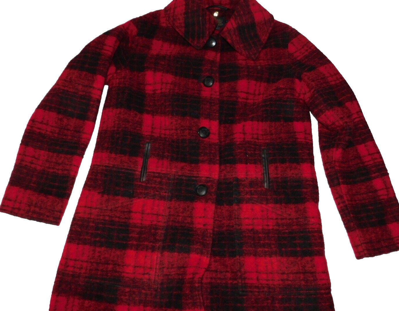 PENDLETON WOOL BUFFALO PLAID COLLARED COAT QUILTE… - image 10