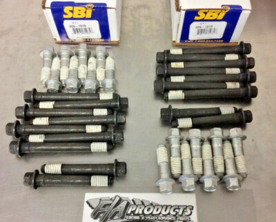 Chevrolet Small Block Stock Head Bolt Kits SBI 220-1018 Does BOTH Heads 2 Sets