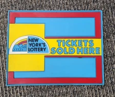 New York Lottery Rubber Bar Mat Countertop Coin Drip Mat Advertising Man Cave