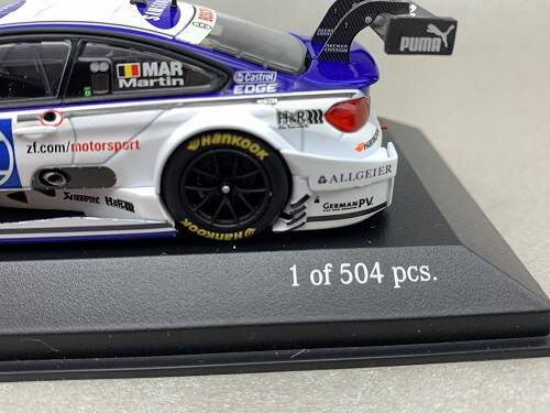 BMW M4 DTM 2014 Team RMG Minichamps Maßstab 1:43 Limitiert auf 504 Stück NEU - Picture 8 of 8