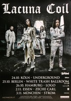 Lacuna Coil - Delirium, All Cities 2016 | Konzertplakat | Poster