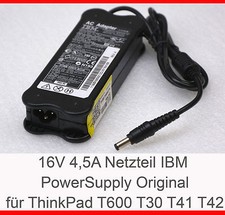 IBM NETZTEIL 16 VOLT 4,5 AMPERE THINKPAD 600 600e 600x T21 T22 T30 T43 T42 -N15