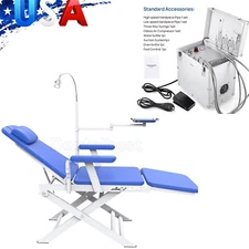 Mobile Dental Delivery Unit Rolling Box Air Compressor Suction / Folding Chair