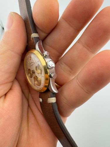 Eberhard & Co. Contograf 32026 Chronograph Contograf Trois Calibre Lemania 1873 - Foto 9 di 18