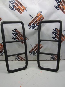 03 04 Hummer H2 SUV Left & Right Tail Light Brush Guard Set Factory OEM