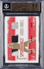 2009 SPORTKINGS NAT MEM RANDY COUTURE / KEN SHAMROCK / QUINTON JACKSON BGS 9.5