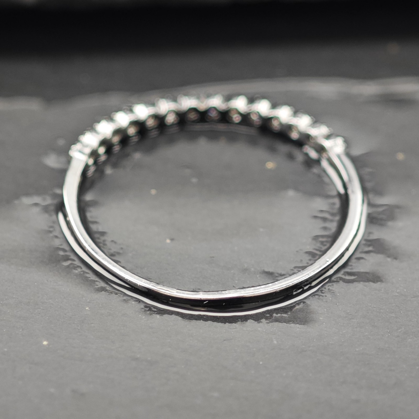 Black Ruthenium Plated Stackable Ring Sterling Si… - image 7