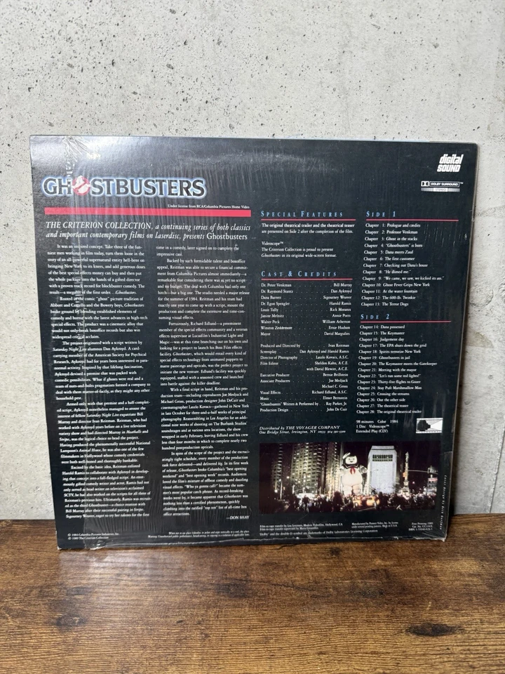 Ghostbusters Criterion Collection #75A Laserdisc LD - Bill Murray Free Shipping - Image 3 of 3