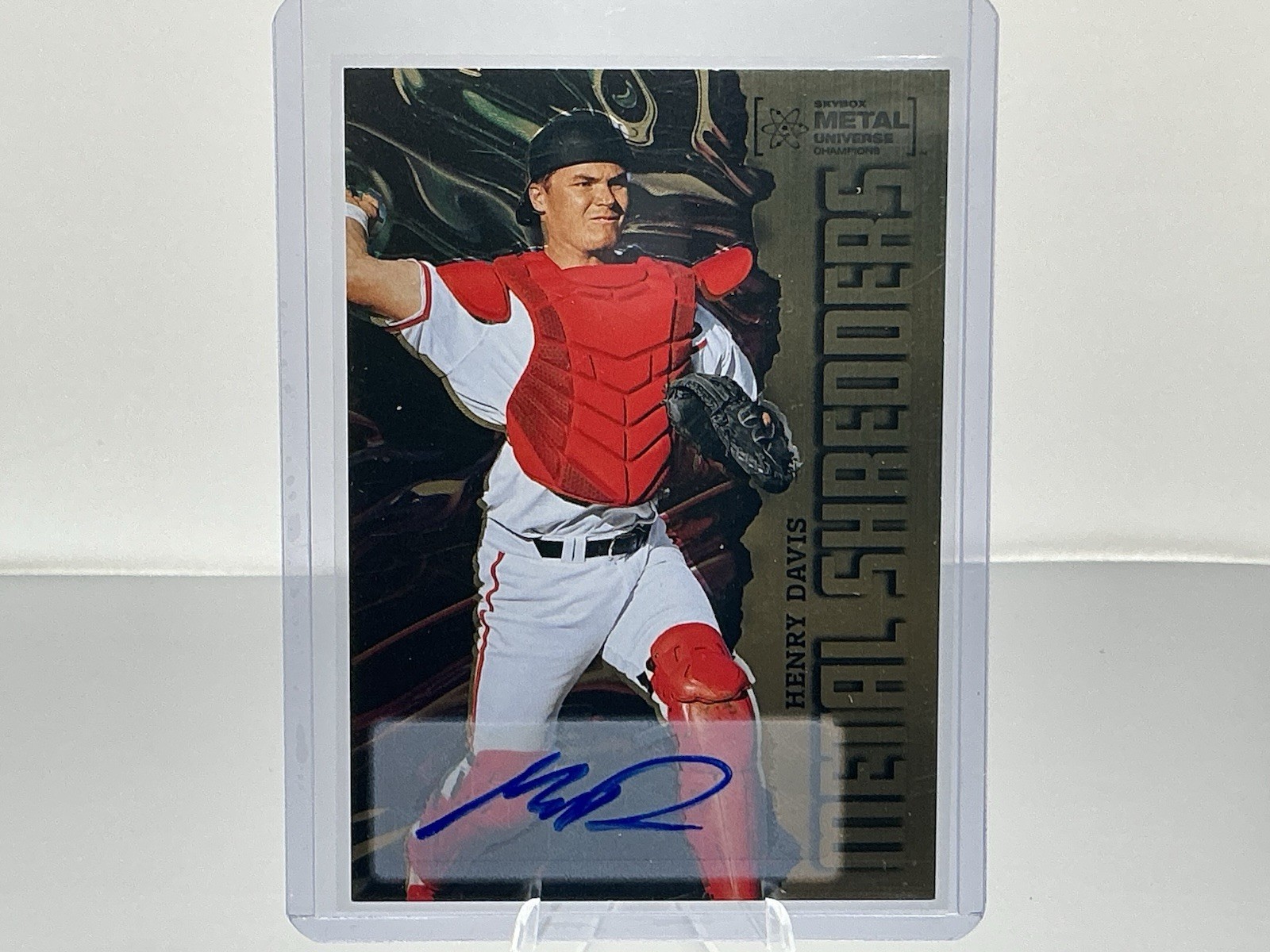 2022 Skybox Metal Universe Champions Henry Davis #39 Autograph RC 8 / 10