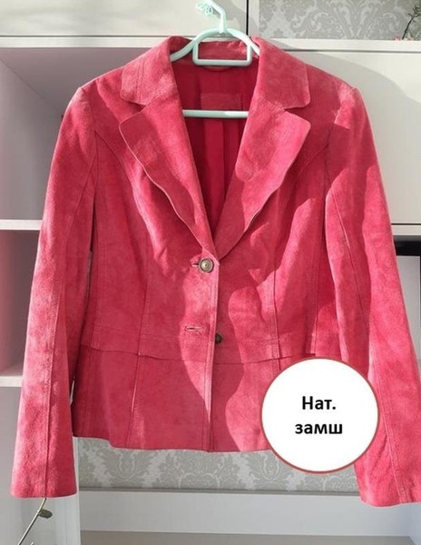 Women Betty Barclay Blazer Pink Suede 40 / L / 48