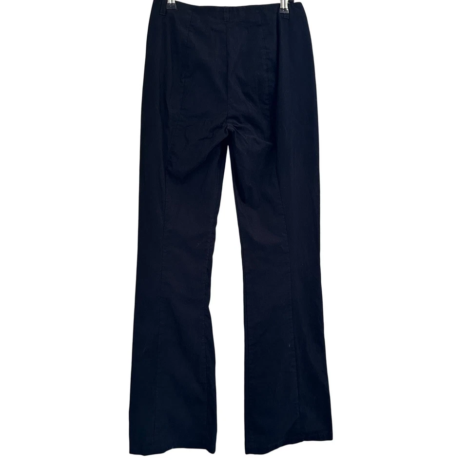 Marithe Francois Trouser Pants Women Size 4 Cotton Black Minimalist Workwear  - Image 2 of 4