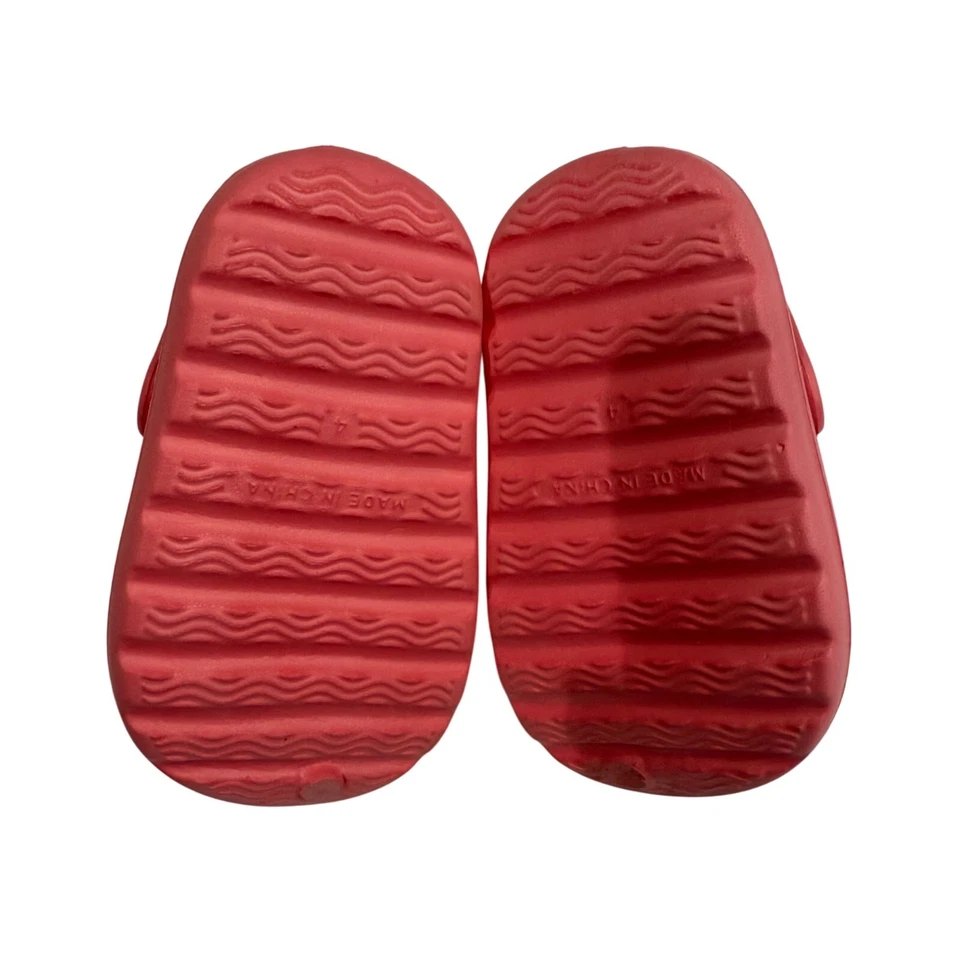 Sandálias Koala Baby Toddler EVA Cloud Slide em Coral, Tamanho 4 - Imagem 4 de 4