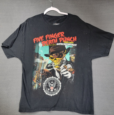 Rare Five Finger Death Punch American Capitalist TShirt All Size RI_392