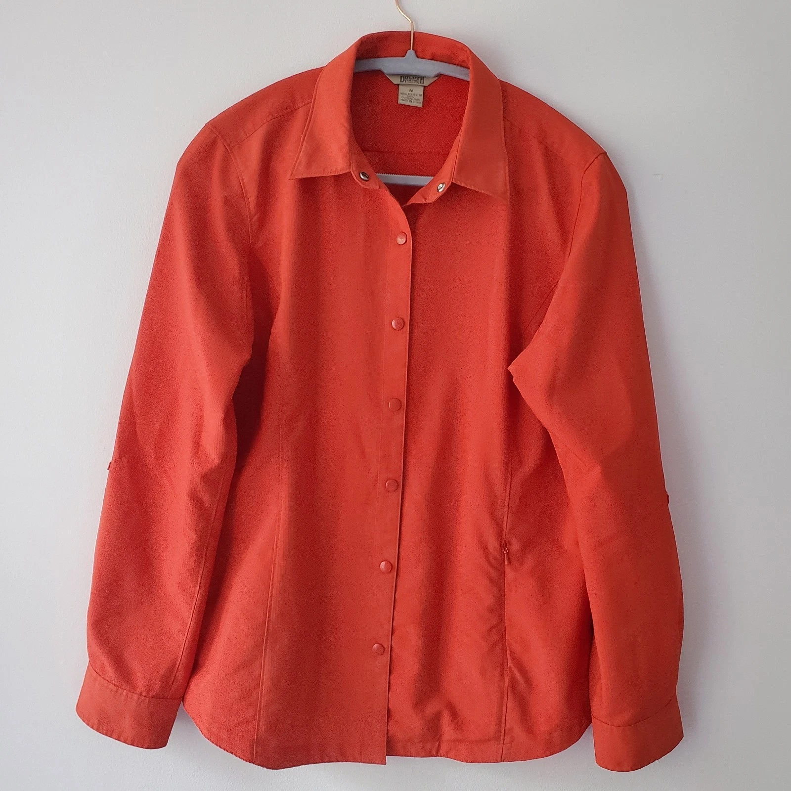 Duluth Women's CoolPlus Vented Action Dark Orange Ventilated Ripstop SzM Utility