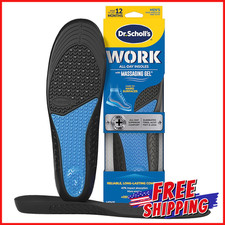COMFORT MASSAGING GEL INSOLES Arch Ache Support Cushioning Inserts Odor Control