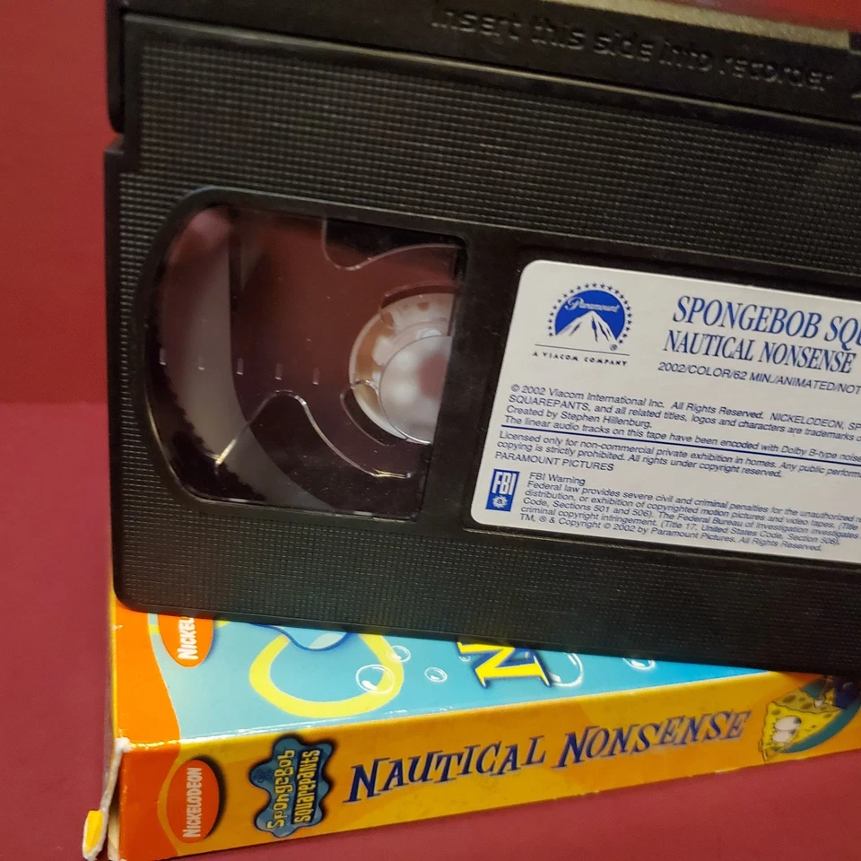 VHS Spongebob Squarepants Nautical Nonsense Nickelodeon *BUY 2 GET 1 FREE* - Image 4 of 4