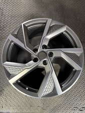 1 X GENUINE AUDI S3 A3 8Y GREY CUT DIMPLE 19" INCH ALLOY WHEEL 8Y0601025Q OEM 🤩