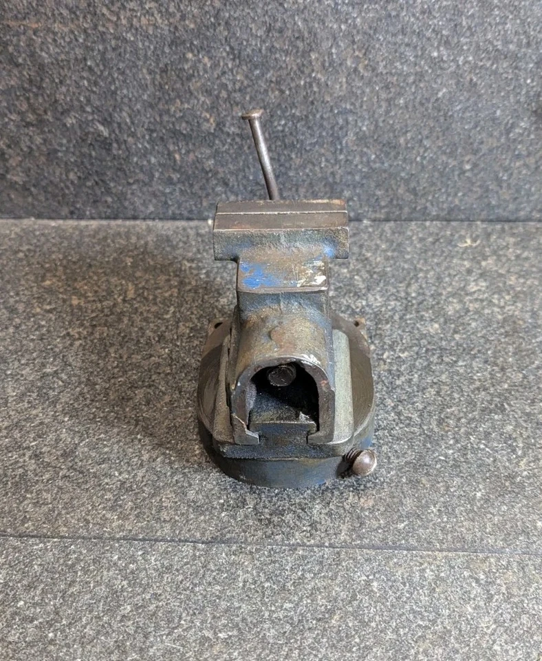 W-B Leinen Schraubstock  drehbar klein gebraucht - Bild 3 von 4