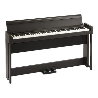Korg C1 88 Key RH3 Keyboard Digital Home Piano (Brown Wood Finish)