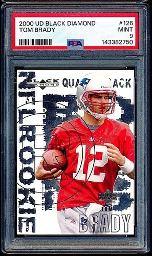 2000 Upper Deck Black Diamond Tom Brady Rookie RC #126 PSA 9 MINT