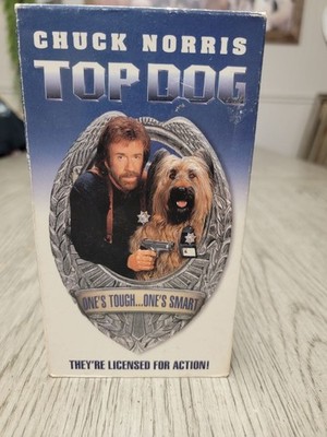 Top Dog (VHS, 1995) Chuck Norris Dog Buddy Cop Movie *BUY 2 GET 1 FREE*