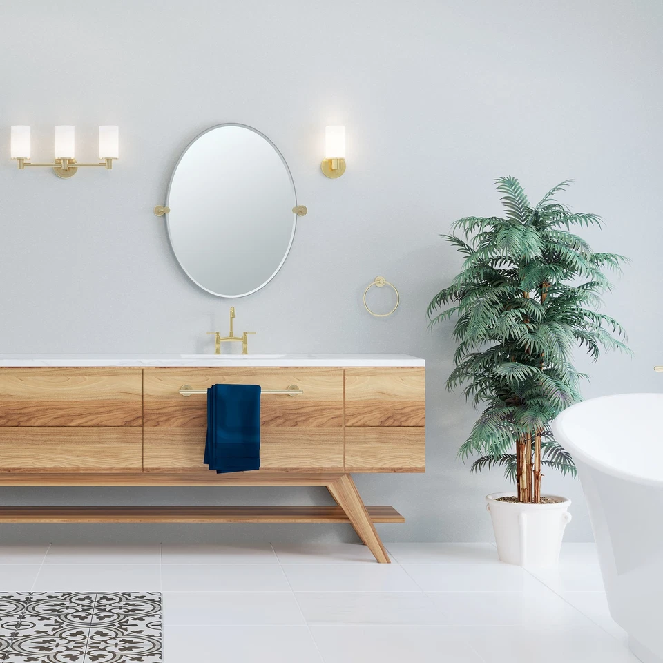 Aplique de baño Gatco 1680 Latitude II 10" de alto - níquel Foto 2 de 4