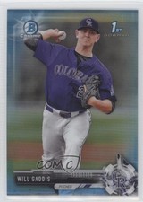 2017 Bowman Draft Chrome Sky Blue Refractor 267/399 Will Gaddis #BDC-104 8k4