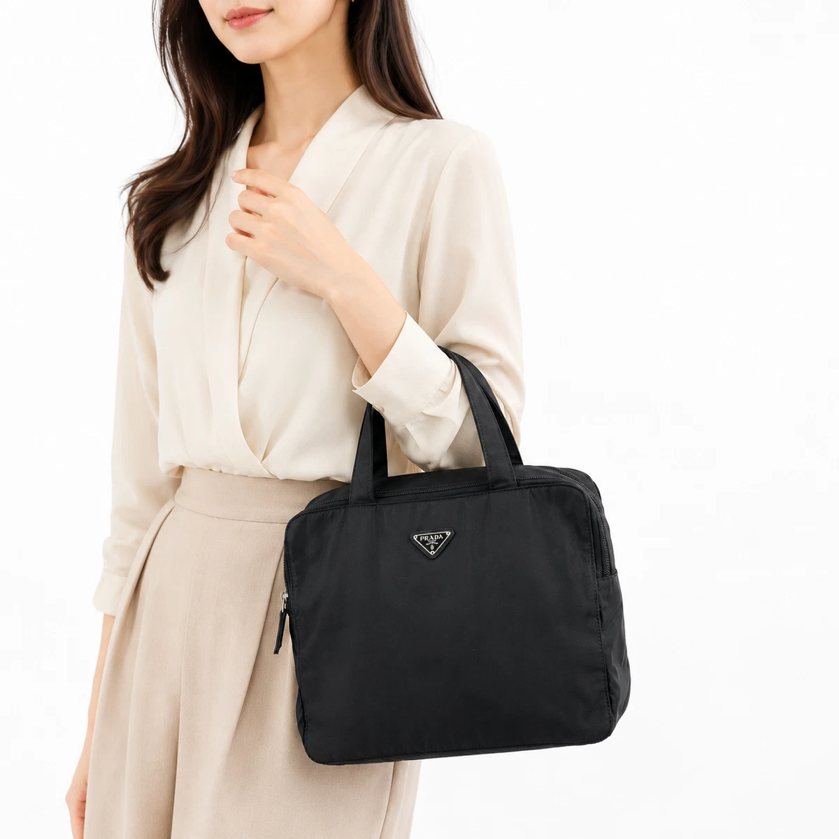 PRADA Black Nylon Tote Bags for Women for sale | eBay