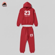 Men's Red Hoodie Sweatpants Sweatsuit To Match Air Jordan 6 Infrared Salesman