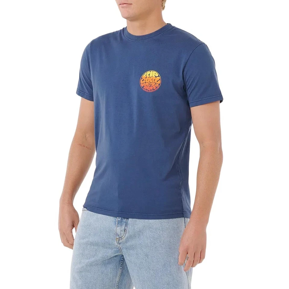 Rip Curl Wettie Passage Icon Camiseta S/S - Azul Claro - Imagen 3 de 4