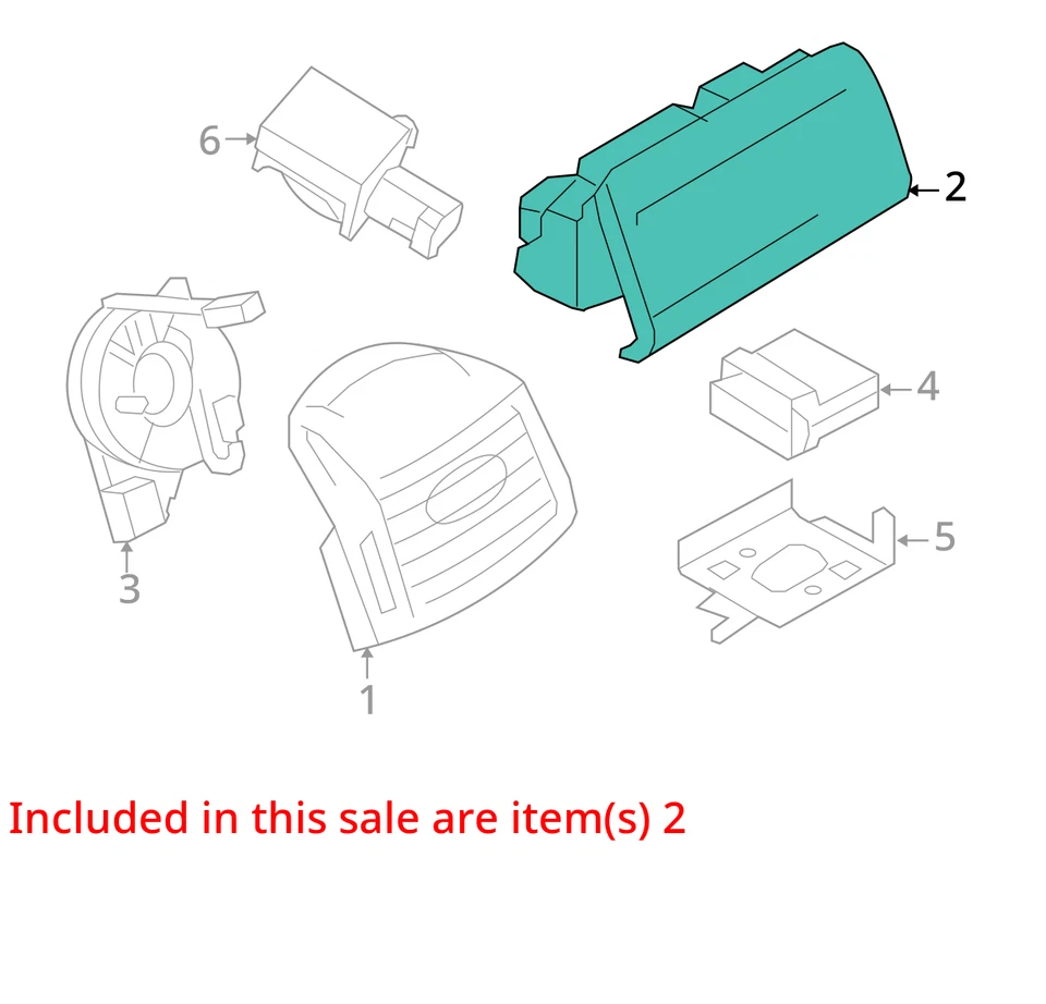 Air Bag Front Passenger Dash Fits 08-10 FORD F250SD PICKUP 2049855 Foto 3 de 4